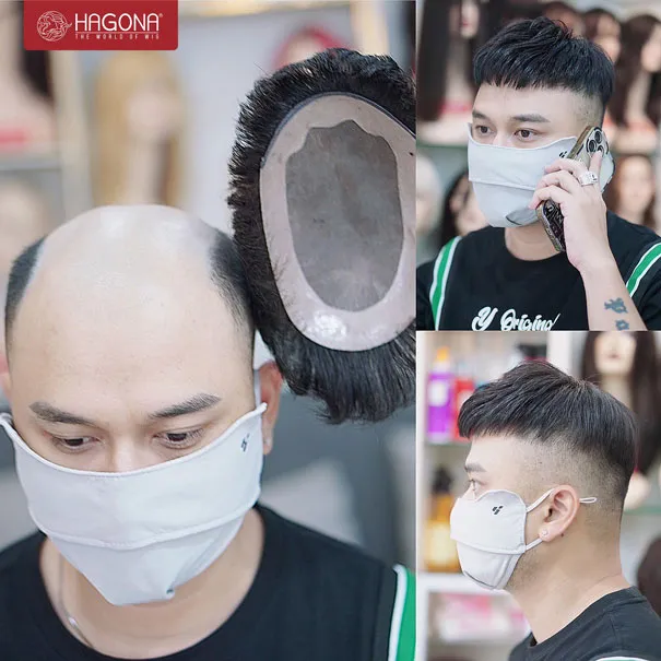 Ảnh sản phẩm Tóc giả nam che hói kiểu mohican