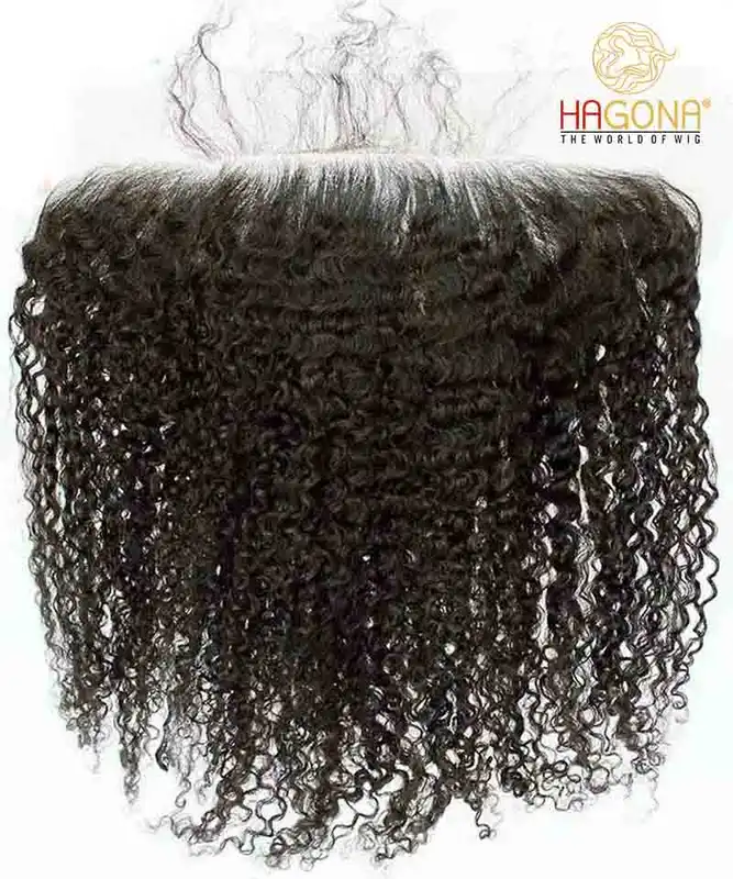 Mẫu lace tóc xoăn HAGONA TG-70 nhìn toàn phần trên nền trắng