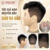 Tóc giả nam nguyên đầu siêu da đầu