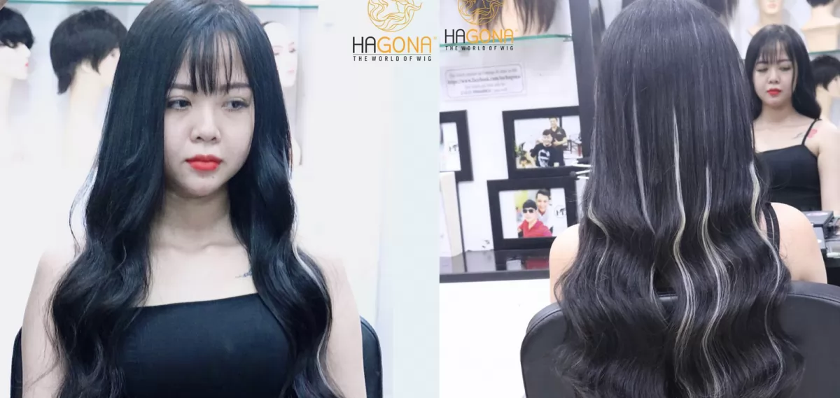 Biến đổi ngoại hình quyến rũ với Tóc giả nữ D - V365 dài mái thưa