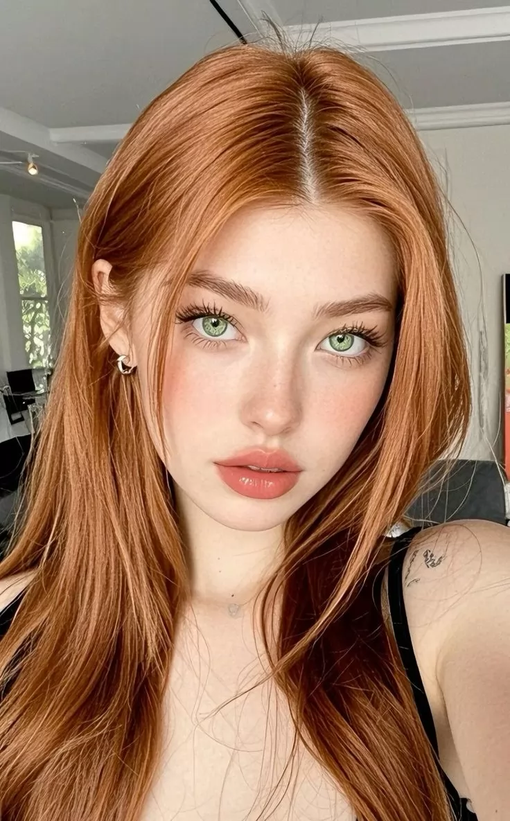 Tóc nâu đồng ánh hồng