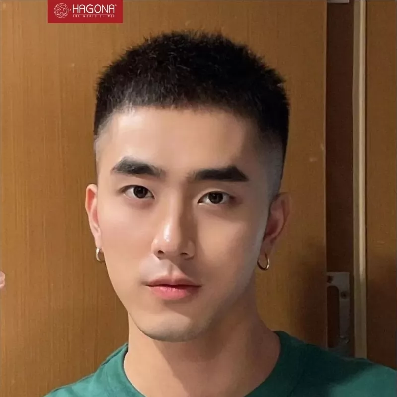 Tóc nam giả cua