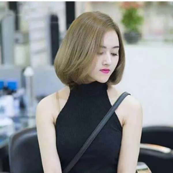 màu tóc đẹp rêu vàng