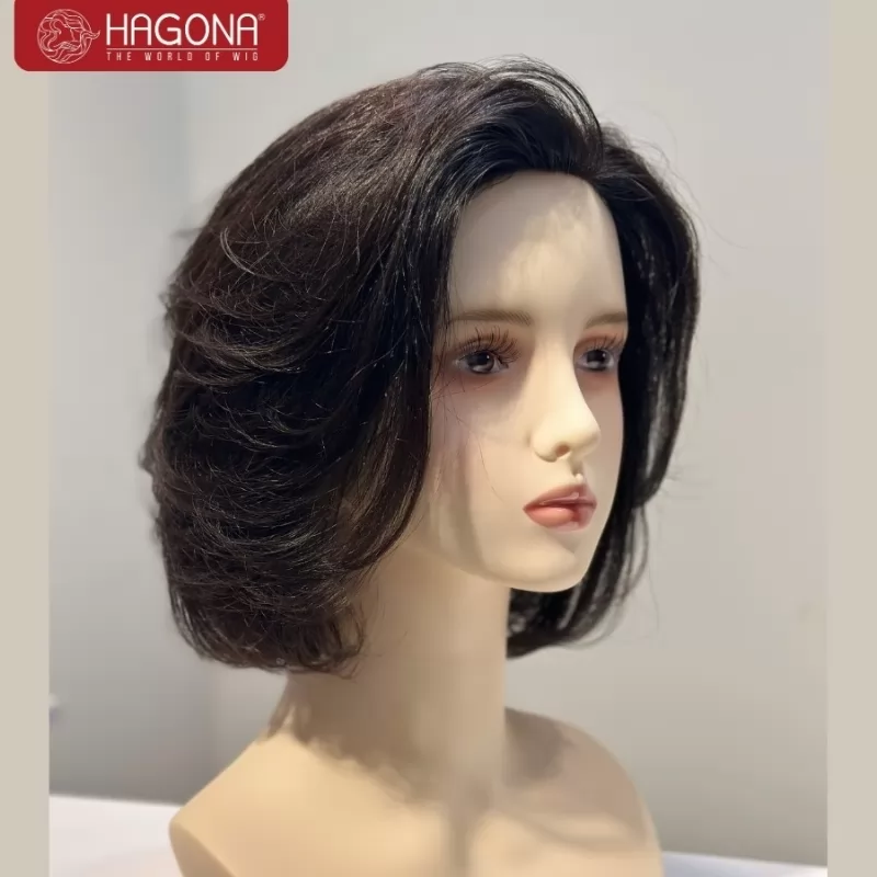 tóc giả ngắn xoăn