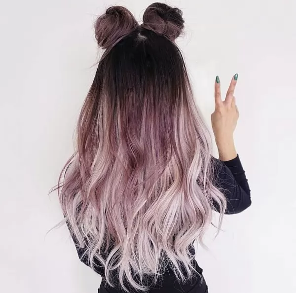 màu tóc đẹp nhuộm ombre