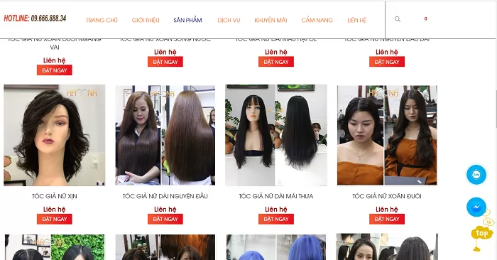 hướng dẫn mua tóc giả nữ hagona
