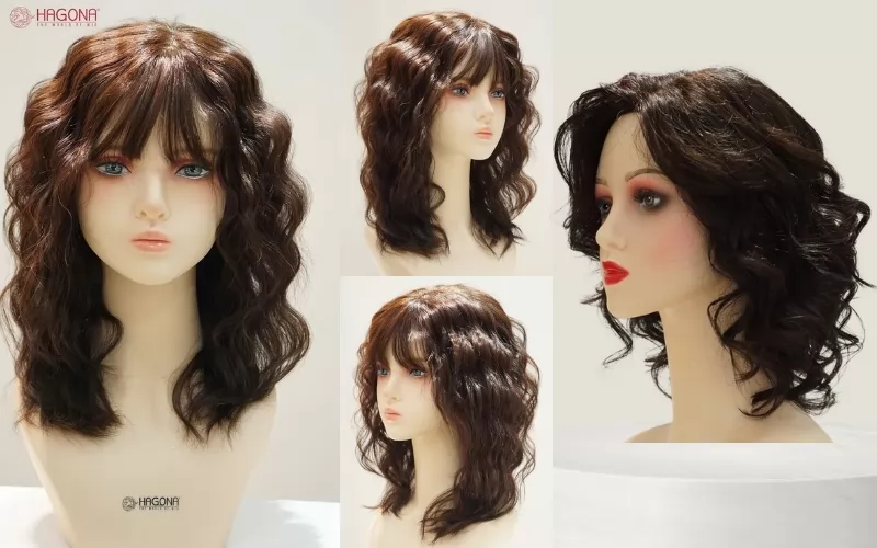 Thu hút trong một ánh nhìn với tóc giả xoăn xù mì