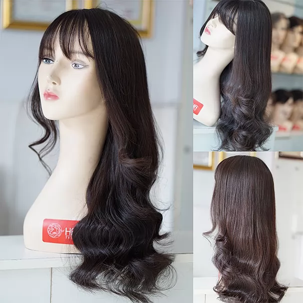 Tóc giả nữ dài xoăn lọn bung