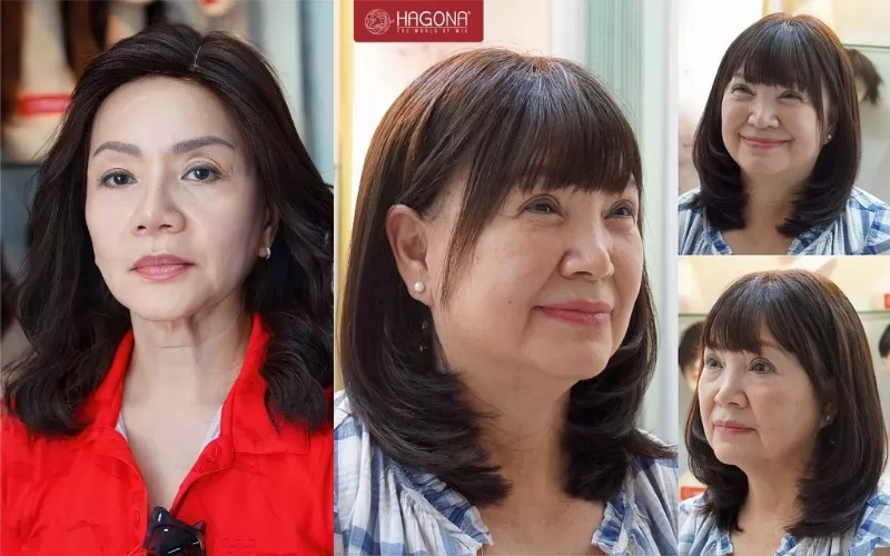 10 Kiểu tóc giả nữ trung niên trẻ trung, sang trọng
