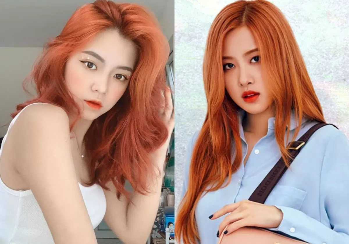 Nhuộm tóc màu cam đất