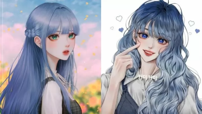 Kiểu tóc anime nhuộm màu đẹp