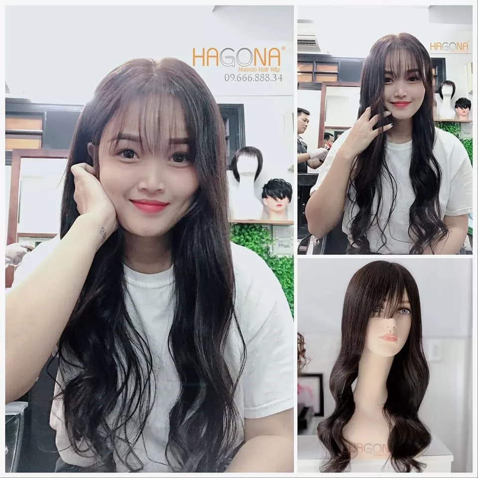 tóc giả nữ dễ thương