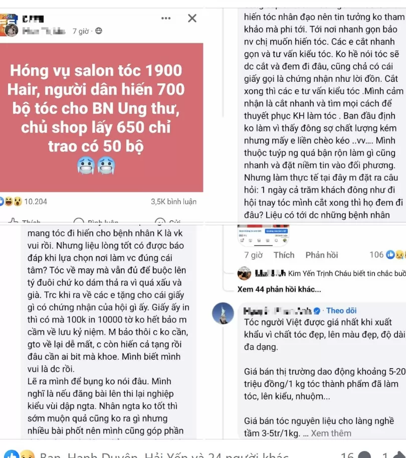 Bóc phốt 1900 Hair Salon: Hành trình từ thiện hay lợi dụng?