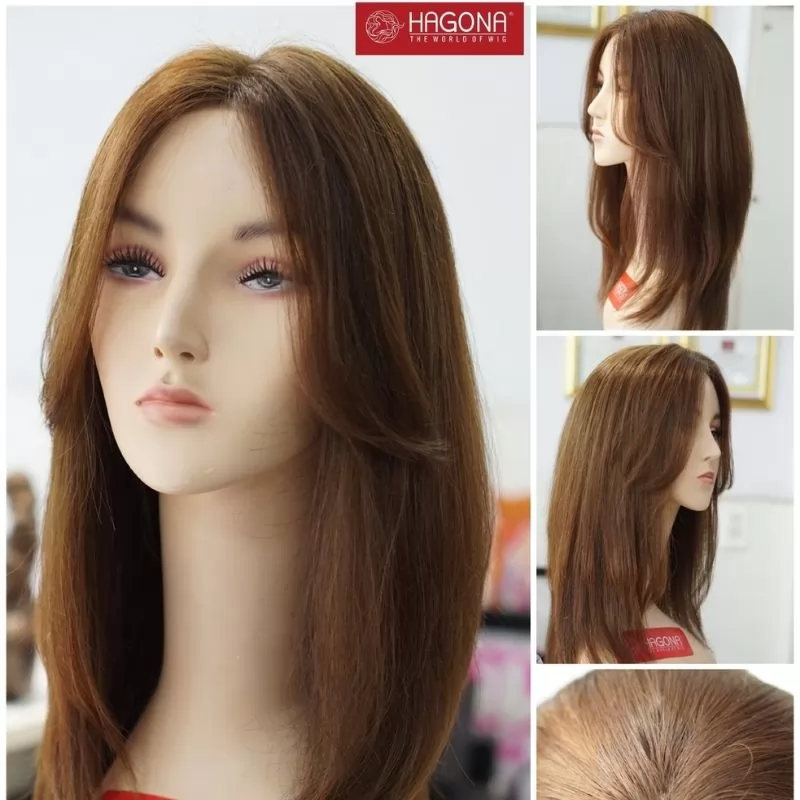 tóc giả nữ màu vàng