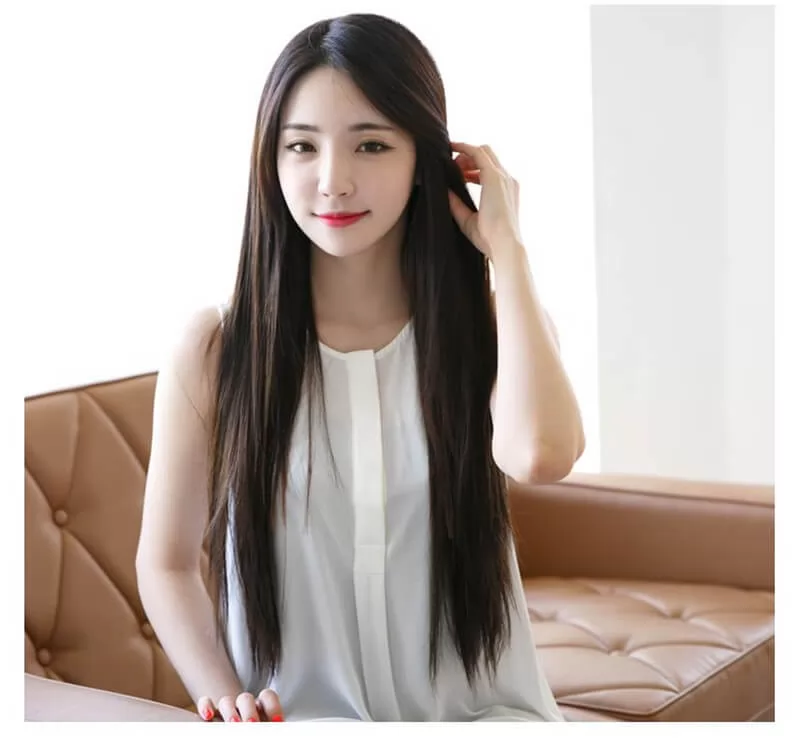 tóc thẳng dài tự nhiên