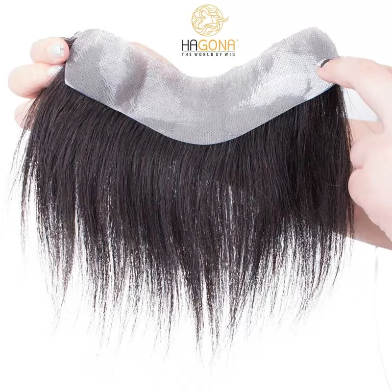 Review tóc giả mái hói chữ M cho nam trán cao của Hagona