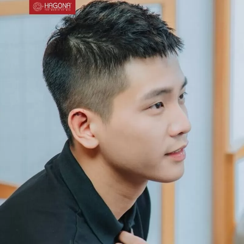 tóc nam giả cua