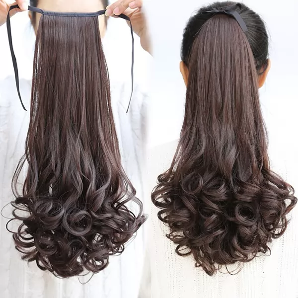 kiểu tóc giả buộc đuôi ngựa