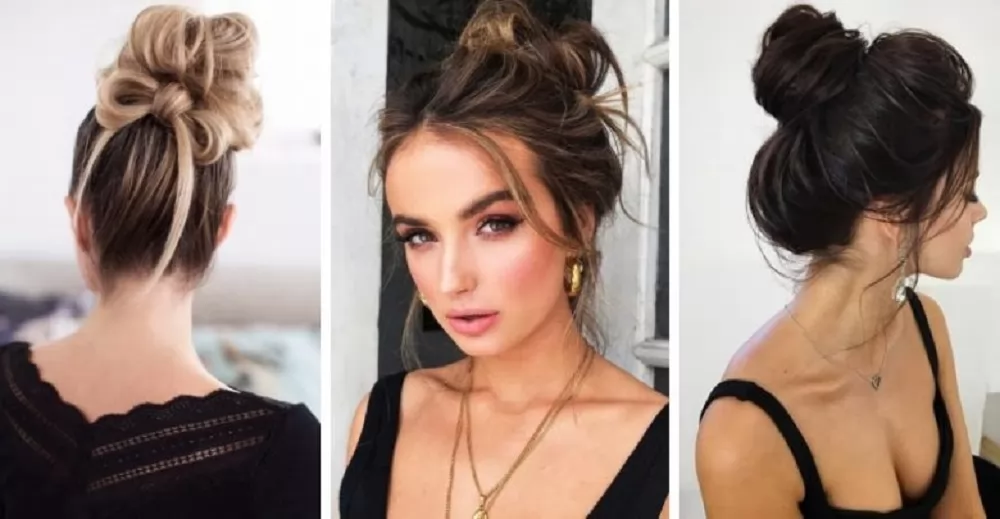 cách búi tóc củ tỏi