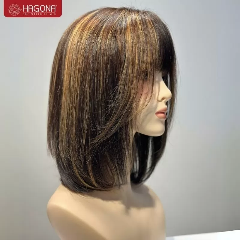 tóc giả nữ màu vàng
