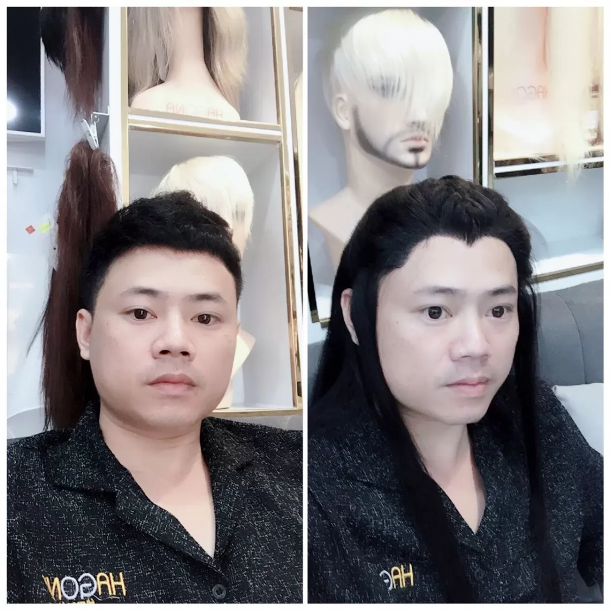 Mua tóc giả nam cổ trang hagona