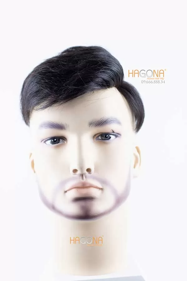 Tóc mái hói nam có da đầu