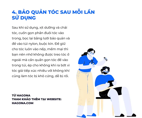 cách dưỡng tóc giả