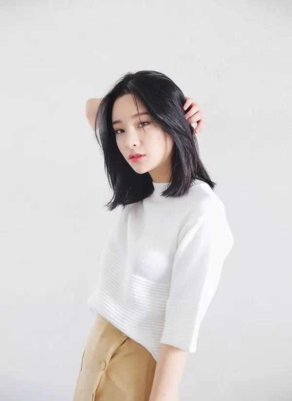 kiểu tóc lob thẳng