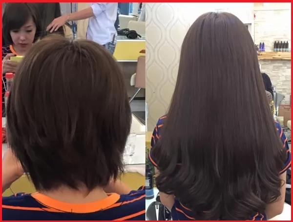 nối tóc ngắn ngang vai