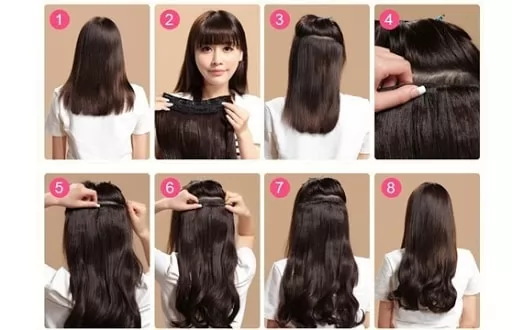 Hướng dẫn cách đội tóc giả kẹp từ A - Z
