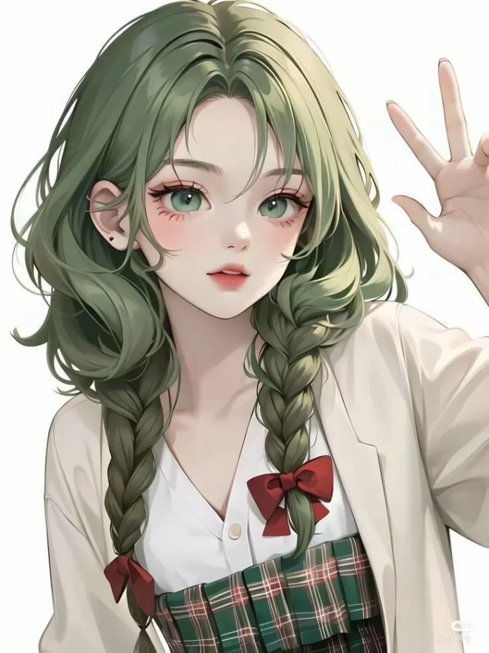 Kiểu tóc anime nữ đẹp buộc, bện