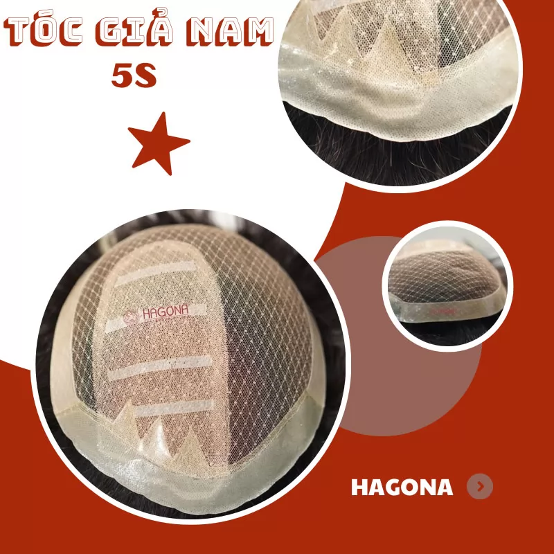 Tóc giả nam 5S che hói