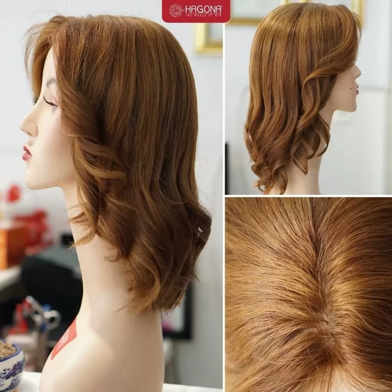 tóc giả nữ màu vàng