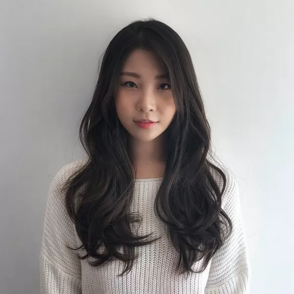 kiểu tóc nữ gợn sóng đuôi