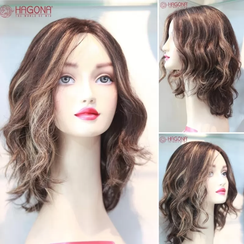 tóc giả ngắn xoăn