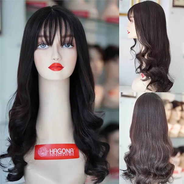 Tóc giả dài xoăn