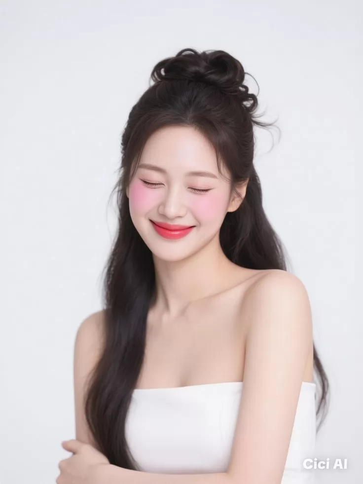 Tóc búi nửa đầu nữ