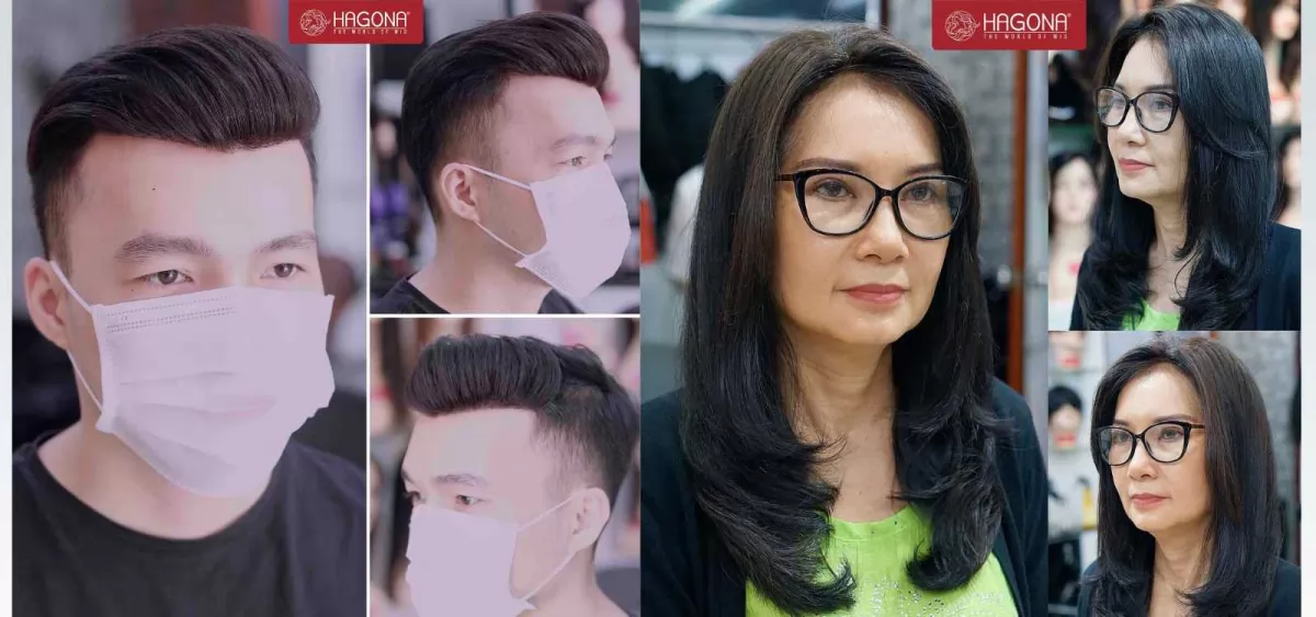 Bộ sưu tập tóc giả cho người trung niên nam và nữ HOT nhất hiện nay