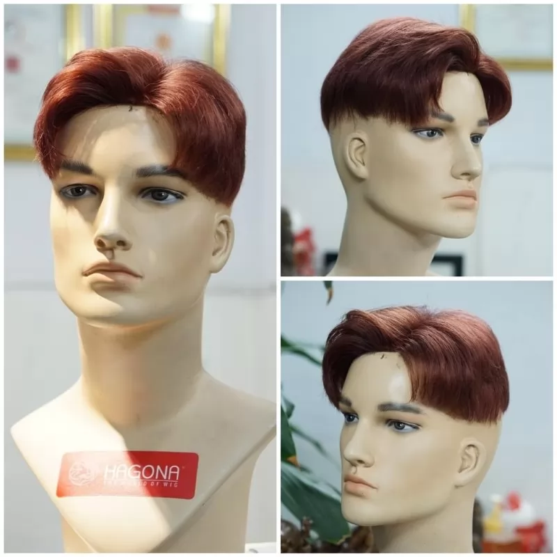 Tóc giả nam xoăn