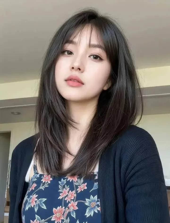 Tóc ngang bầu mái thưa