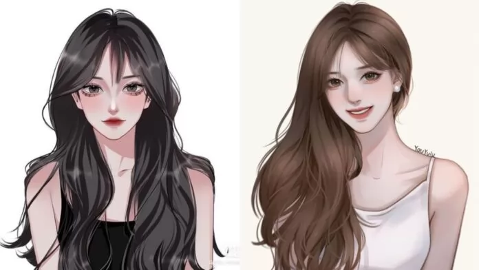 Kiểu tóc anime nữ đẹp dành cho tóc dài