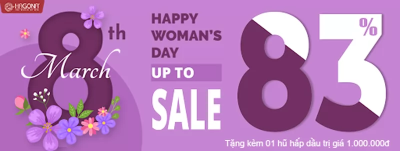 HAGONA SALE TÓC GIẢ VÀ TẶNG FREE HŨ HẤP DẦU DUY NHẤT NGÀY 8/3