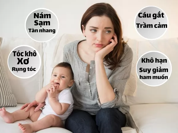 hiện tượng rụng tóc sau sinh