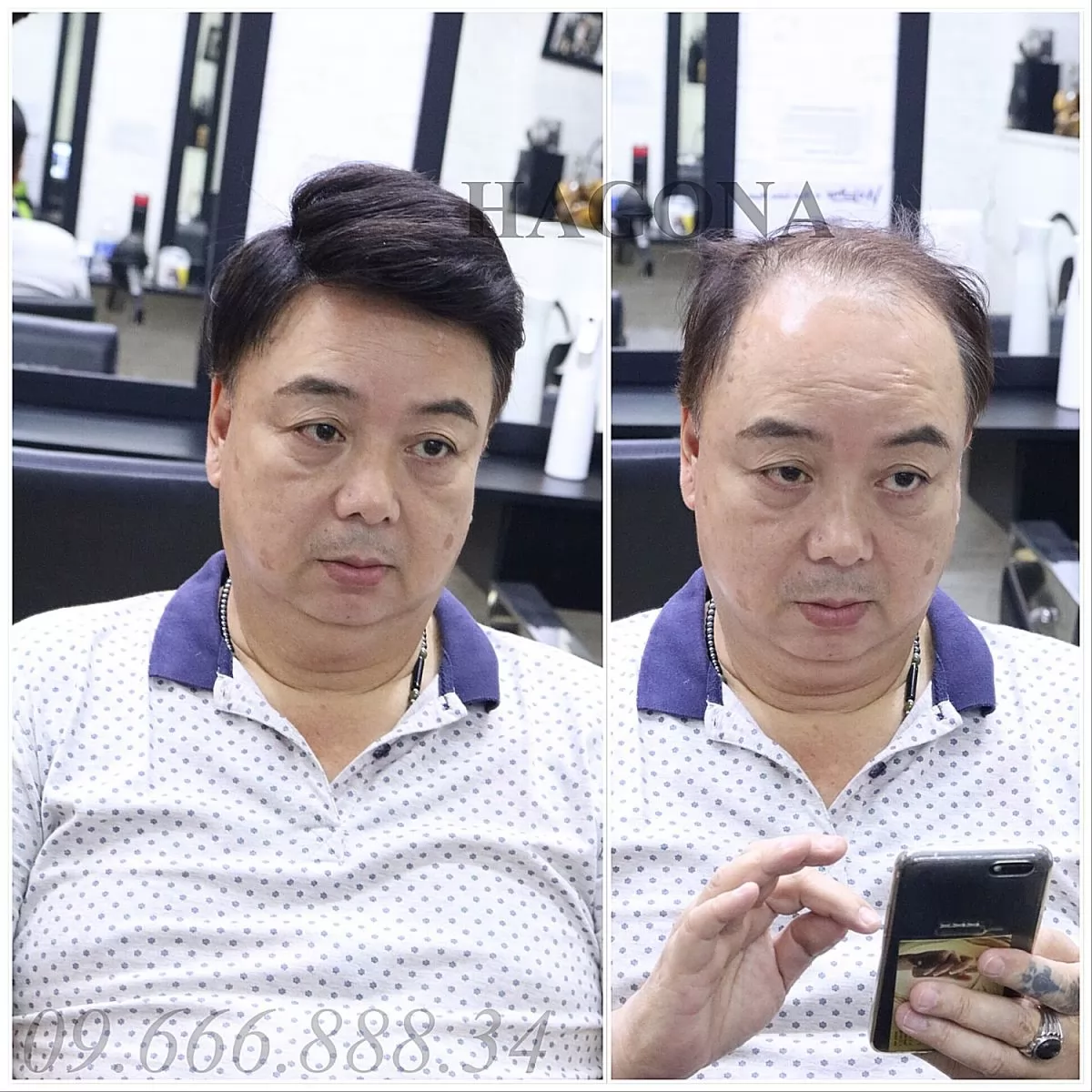 tóc giả nam undercut