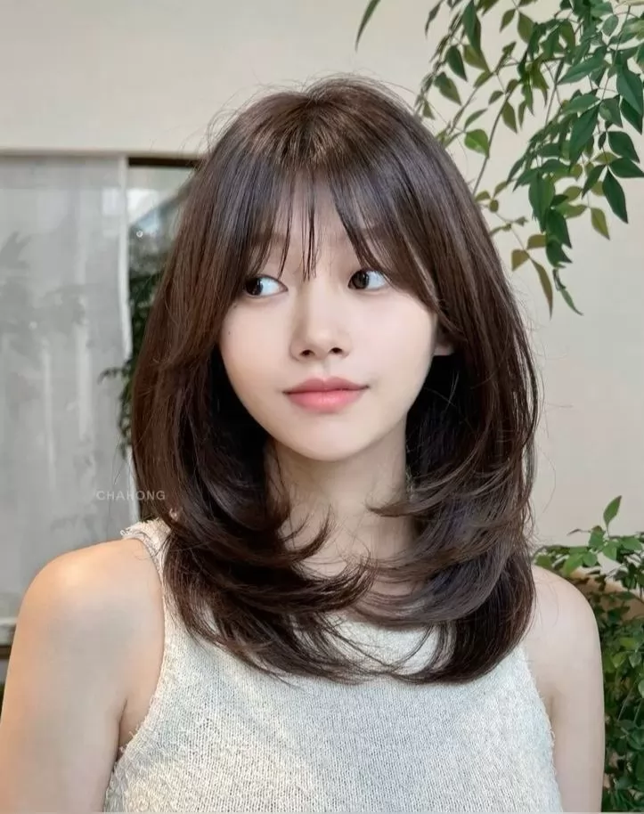 Tóc ngang bầu ngang lưng mái Pháp