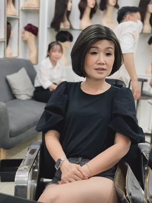 tóc nữ ngắn cả đầu