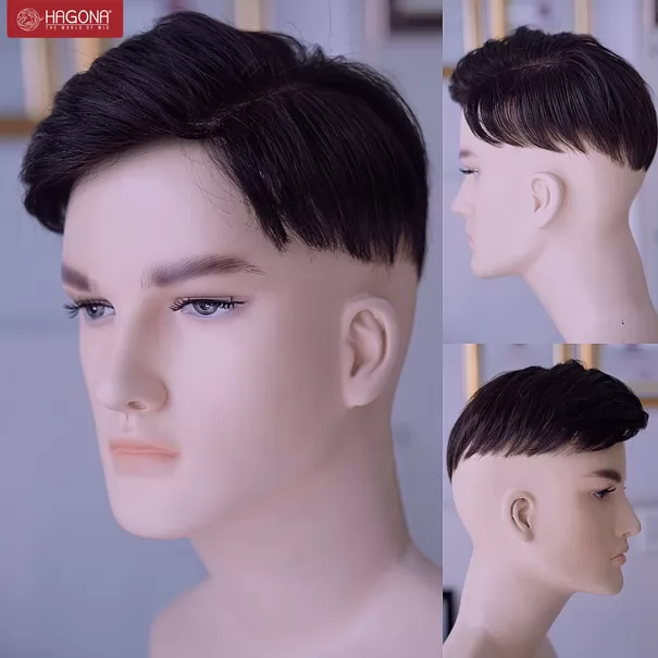 Tóc giả nam kiểu ngôi 7/3 Layer