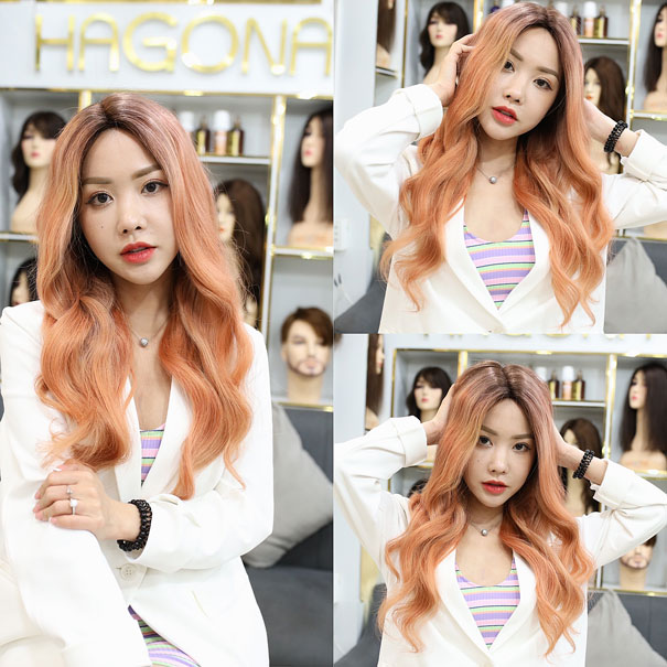 Hotgirl Tăng thiên Kim sử dụng tóc giả nữ đội cả đầu 100% tóc thật của Hagona