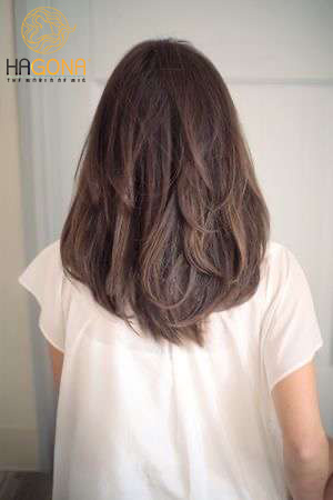 Tóc nữ dài hai mái dễ thương làm bằng tóc thật