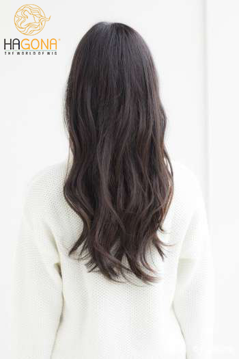 Tóc giả nữ dài có da đầu làm từ 100% tóc thật